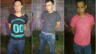 Los tres detenidos fueron remitidos al Ministerio Público.