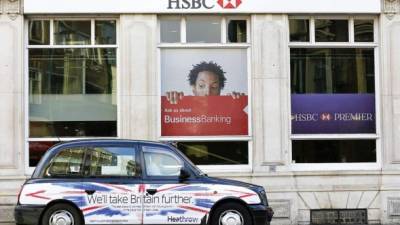 Una sucursal de HSBC en Londres. El banco también ha considerado mudar su sede central de la capital inglesa.