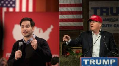 Marco Rubio es el candidato 'ideal' del partido republicano, sin embargo, los votantes se inclinan por Donald Trump.