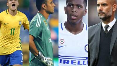 Jugadores como Coutinho, Keylor Navas, el hondureño Rigo Rivas y Pep Guardiola hablando de Messi son noticias en referencia a fichajes y rumores en las últimas horas.