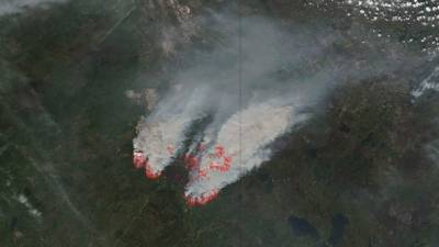 Unos quince incendios forestales siguen activos en Alberta, de los cuales tres están fuera de control. AFP