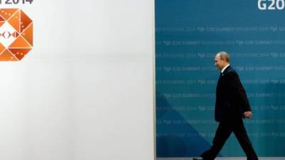 El presidente ruso, Vladimir Putin, durante la cumbre del G-20 en la ciudad australiana de Brisbane. AFP
