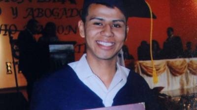 Joel Francisco Ramos, el día en que se graduó como bachiller el año pasado en el Instituto Técnico Honduras.