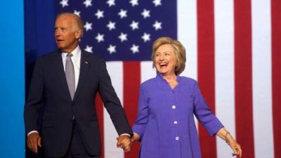 Hillary Clinton y Joe Biden. Foto: AFP/Archivo