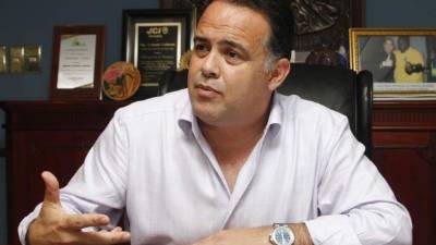 El alcalde de San Pedro Sula, Armando Calidonio.