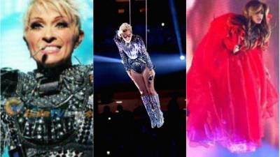 Las cantantes mexicanas compararon en broma el vestuario y parte de sus shows con el de Lady Gaga en el Super Bowl.