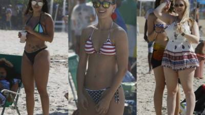 Las chicas deslumbran al presumir su cuerpo en las playas de Brasil a días del inicio de los Juegos Olímpicos.
