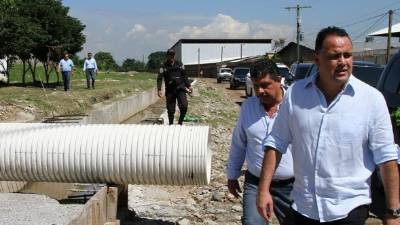 El alcalde sampedrano Armando Calidonio.