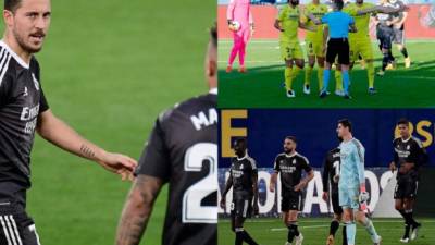 Real Madrid sigue sin despetar y hoy empató 1-1 ante Villarreal. La decepción y era evidente en la plantilla del cuadro blanco. Fotos EFE y AFP.