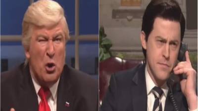 Alec Baldwin parodió de nuevo al presidente estadounidense, Donald Trump.