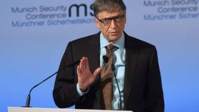 Bill Gates en la Conferencia de Seguridad en Múnich, el 18 de febrero de 2017