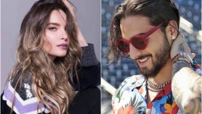 La cantante mexicana Belinda y el cantante colombiano Maluma.