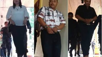 Sebastiana Guzmán Ortega, Yony Yovany Umanzor y José David Ordoñez Alvarado.