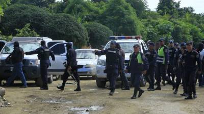 El fuego cruzado entre policías y delincuentes ocurrió ayer al mediodía cerca de la colonia Villeda Morales.