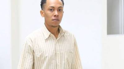 Grodwing Peña llegó al juicio que se le sigue.