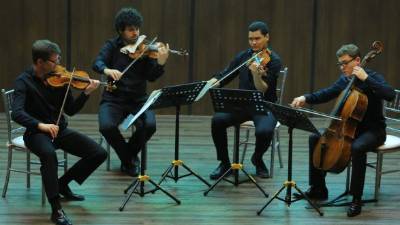 Bernhard Metz, Iason Keramidis, Julio López y Julián Bachmann demostraron su amor y entrega por la música.