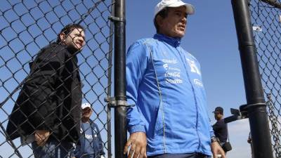 Pinto y la Bicolor se encuentran entrenando en Houston. Foto Josué Banegas.