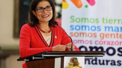 La ministra asesora y coordinadora de Marca País, Hilda Hernández es hermana del presidente de Honduras, Juan Orlando Hernández Alvarado. Foto de archivo.