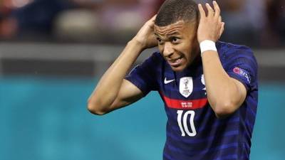 Mbappé fue el villano de Francia en el duelo ante Suiza. Foto EFE.