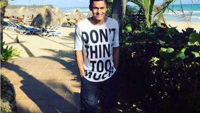 Andy Nájar en las playas de Punta Cana. Foto Instagram