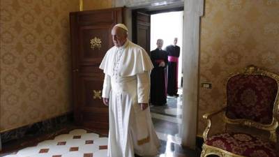 El papa Francisco ayer en el Vaticano. EFE