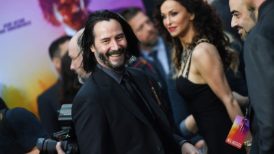 El actor Keanu Reeves llega para la proyección especial de Los Ángeles de 'John Wick: Capítulo 3 - Parabellum'. AFP