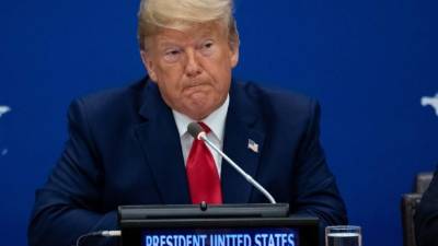 Trump llegó por sorpresa a la cumbre por el clima en el marco de la Asamblea de la ONU./AFP.