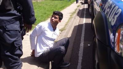 El militar fue capturado por otros agentes que circulaban por la zona.