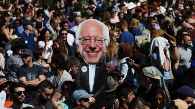 Sanders reunió a más de 20 mil simpatizantes en la Gran Manzana.