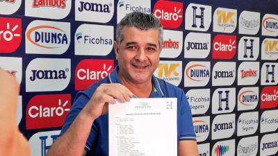 Diego Vázquez es el seleccionador de Honduras.