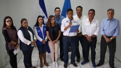 Ayer, los directivos del Partido Nacional hicieron su denuncia.