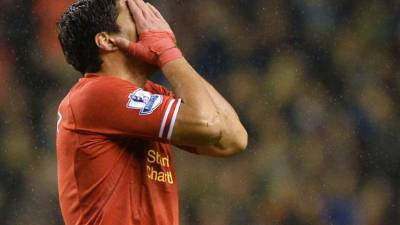 Luis Suárez no pudo marcar en el duelo contra el Aston Villa.