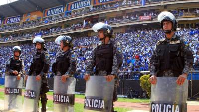 La afición estará bien resguardada para el juego entre Honduras y Costa Rica.