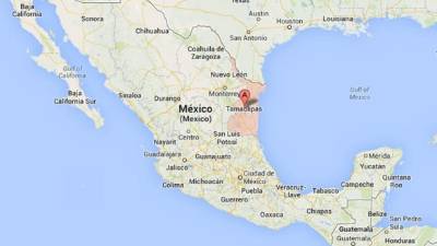 Ubicación de Tamaulipas en el mapa de México.
