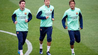 Neymar se había perdido el partido copero de anoche ante el Getafe.