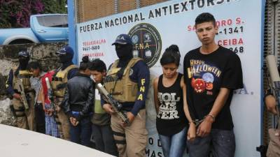 Miembros de la “Mafia del Diablo” y dos mareros.