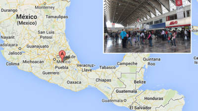 Los migrantes fueron detenidos en la Central Camionera de Puebla, México.