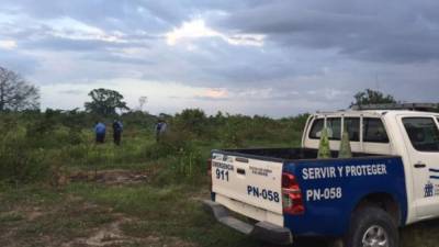 Foto referencial sobre una escena del crimen en el sector Rivera Hernández de San Pedro Sula.