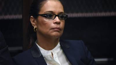 Baldetti fue encontrada culpable de liderar una organización criminal que defraudó al Estado en el caso de la limpieza del lago Amatitlán./AFP archivo.