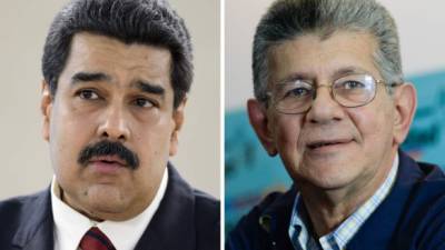 La pugna de poder entre el presidente del Ejecutivo (Nicolás Maduro, izq.) y del Legislativo (Henry Ramo Allup), sigue sin resolverse.