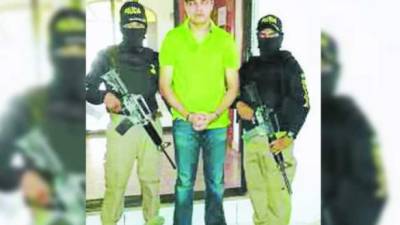 Wilmer Caballero fue detenido por la Fuerza Nacional Antiextorsión en La Ceiba.