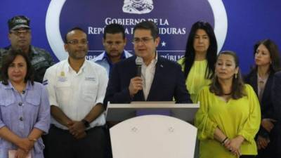 Juan Orlando Hernández informó que 'en el Programa Sembrando Vida habrá un desembolso de 21 millones de dólares'.