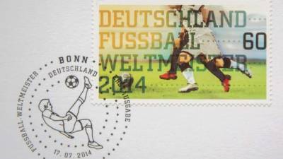 Así lucirá la estampilla de los campeones mundiales.