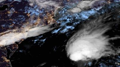 La tormenta tropical Bill se formó este martes frente a las costas de EEUU./