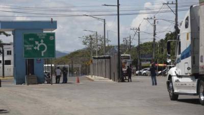 Fotografía del puesto fronterizo en Peñas Blancas en límite entre Nicaragua y Costa Rica. EFE