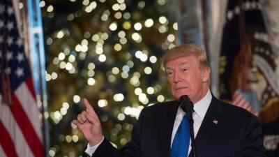 Los insultos de Trump a una senadora demócrata han desatado un nuevo escándalo en la Casa Blanca. AFP.