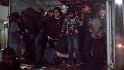 Los migrantes, originarios de Guatemala y El Salvador, serán deportados a sus países./Twitter.