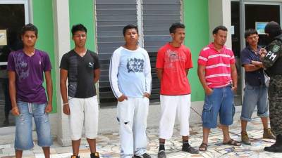 Los capturados en el operativo fueron puestos a la orden de las autoridades de la Fiscalía del Ministerio Público.