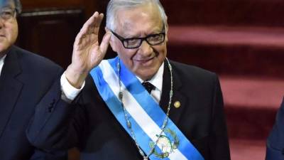 El presidente guatemalteco, Alejandro Maldonado.