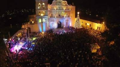 Comayagua cuando recibió el Año Nuevo en el año 2015. Foto de archivo.